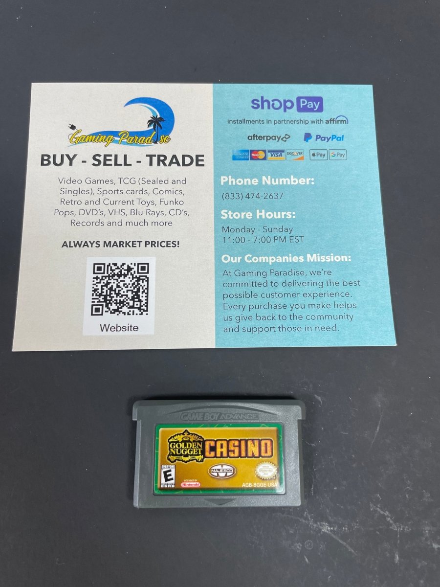 Golden Nugget Casino GameBoy Advance CL 02