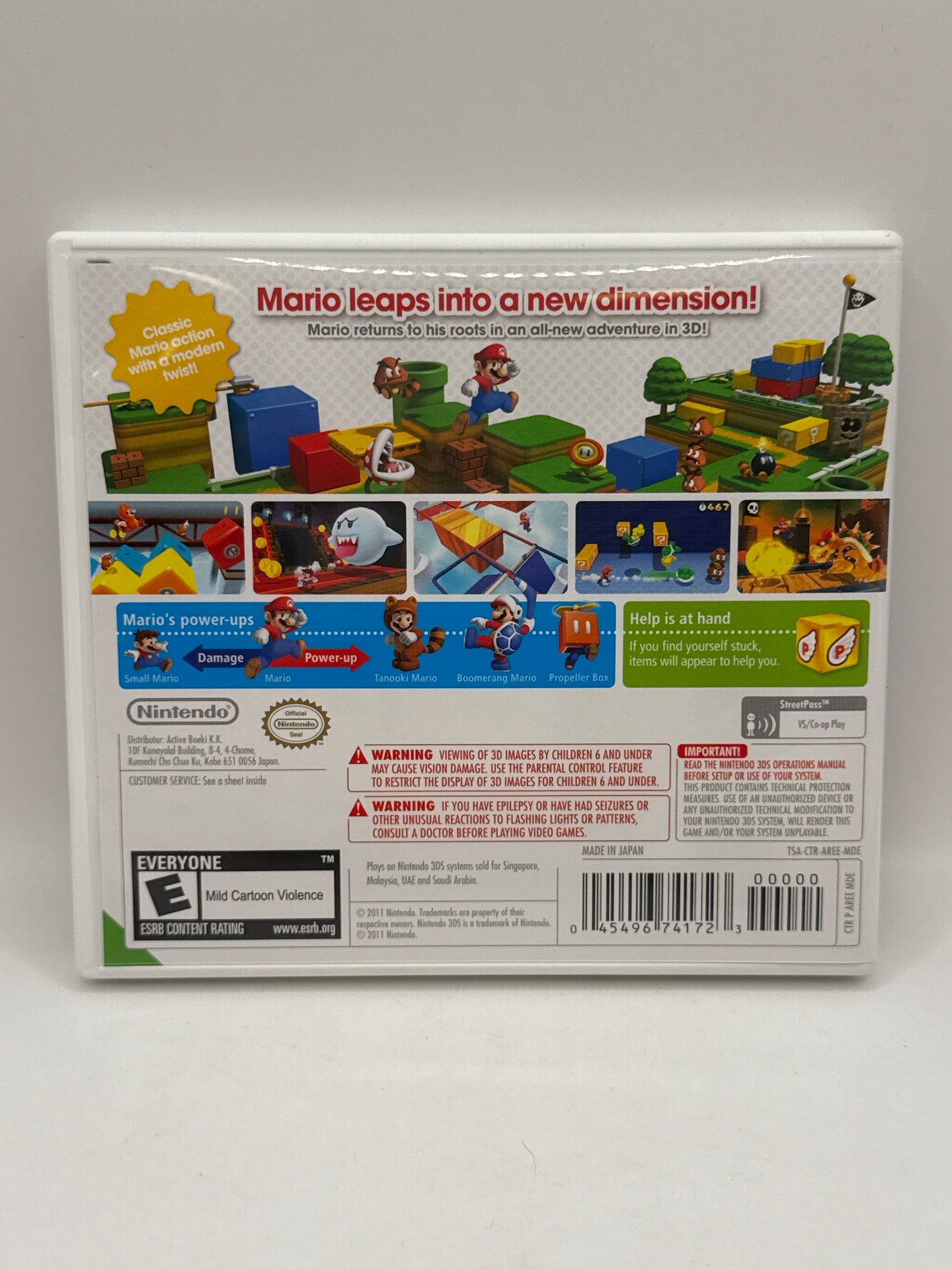 Super Mario 3D Land CL01 (CIB) Nintendo 3DS
