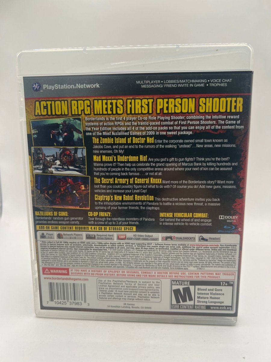 Borderlands [Game of the Year] CL03 (CIB) Playstation 3