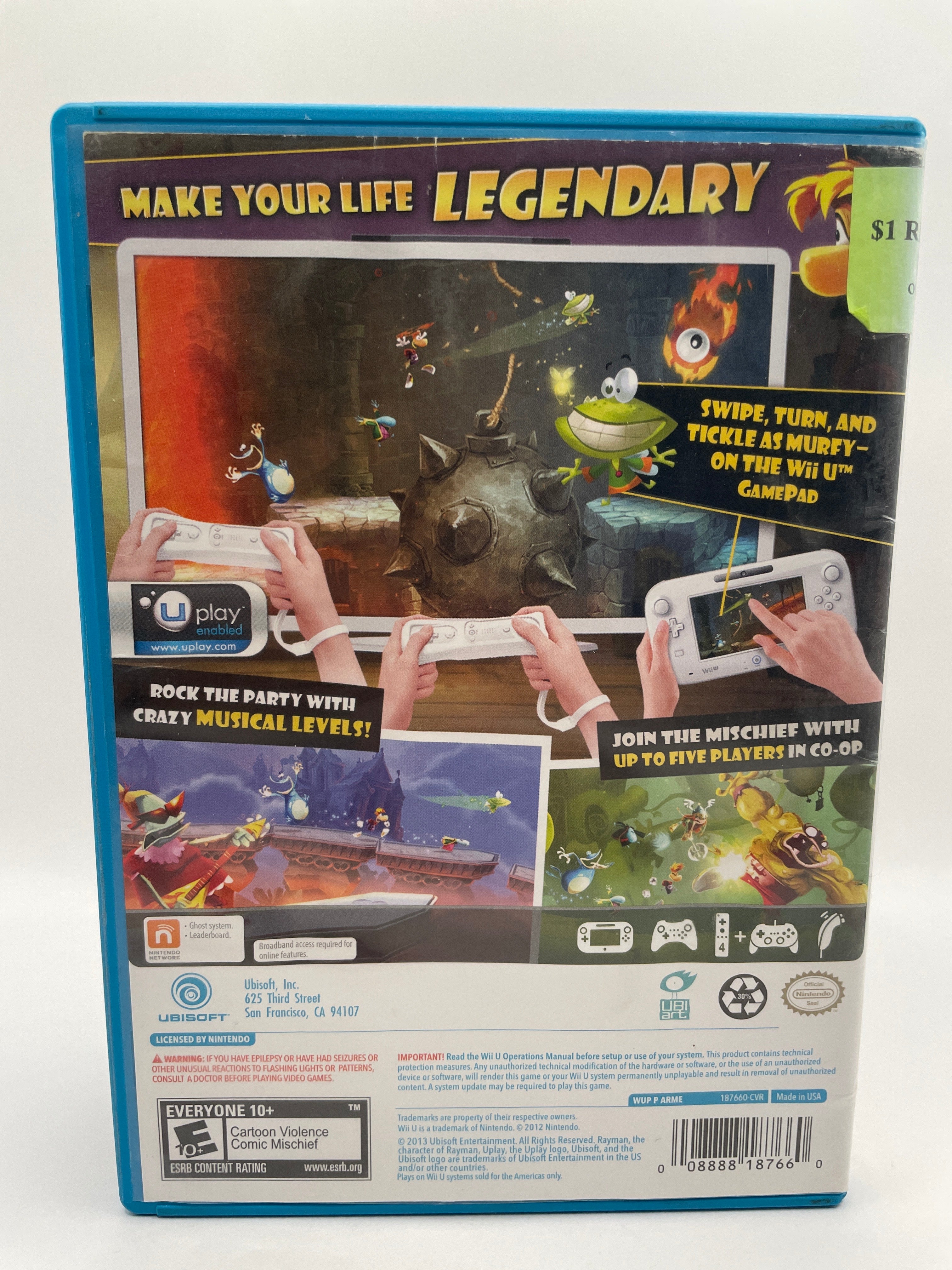 Rayman Legends CL01 (CIB) Nintendo Wii U