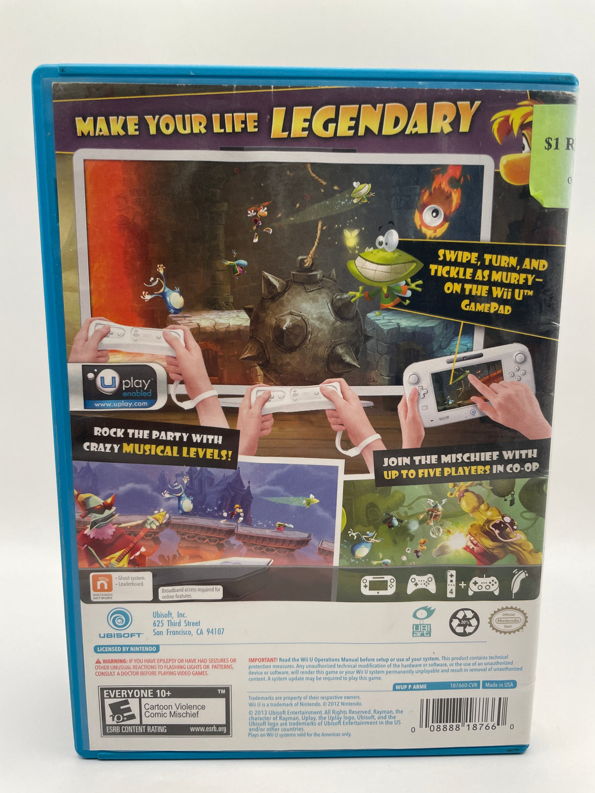 Rayman Legends CL01 (CIB) Nintendo Wii U