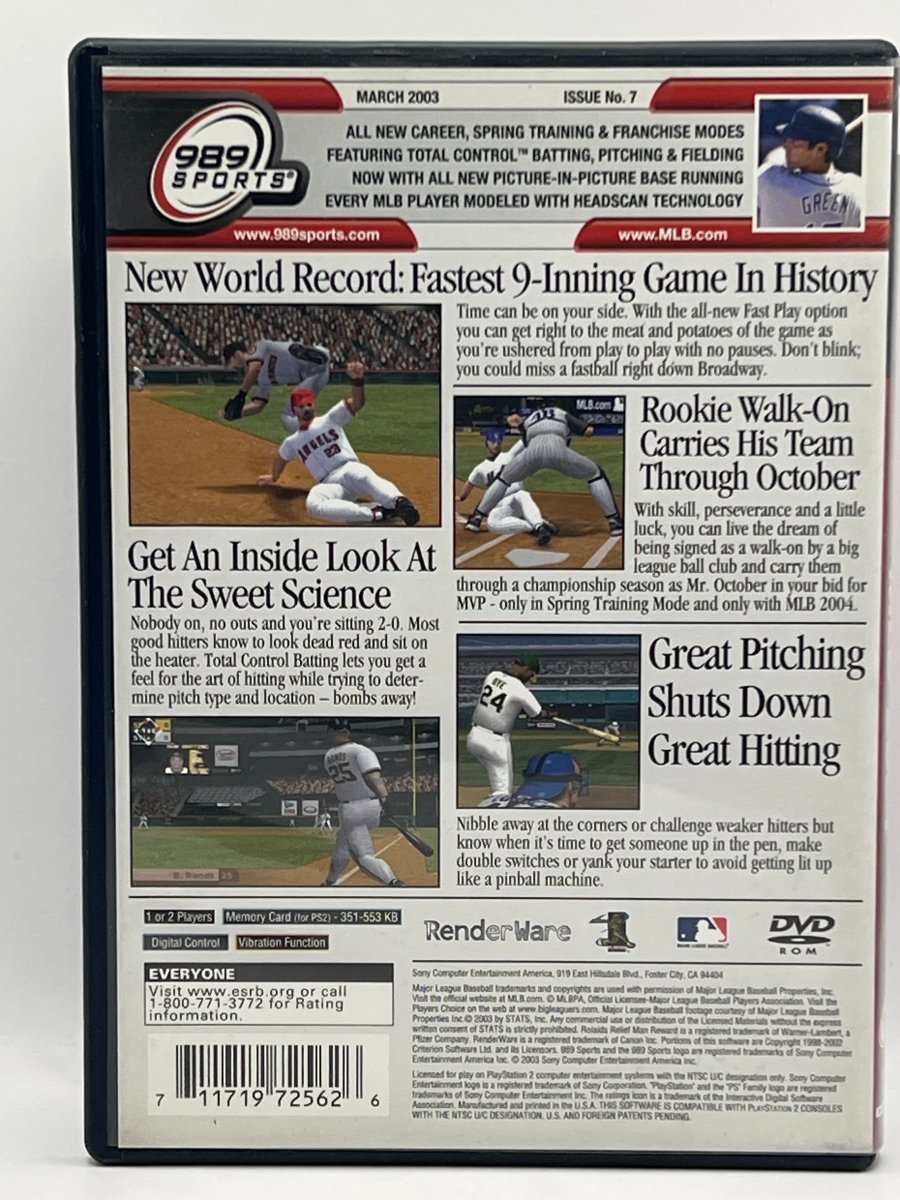MLB 2004 CL01 (CIB) PlayStation 2