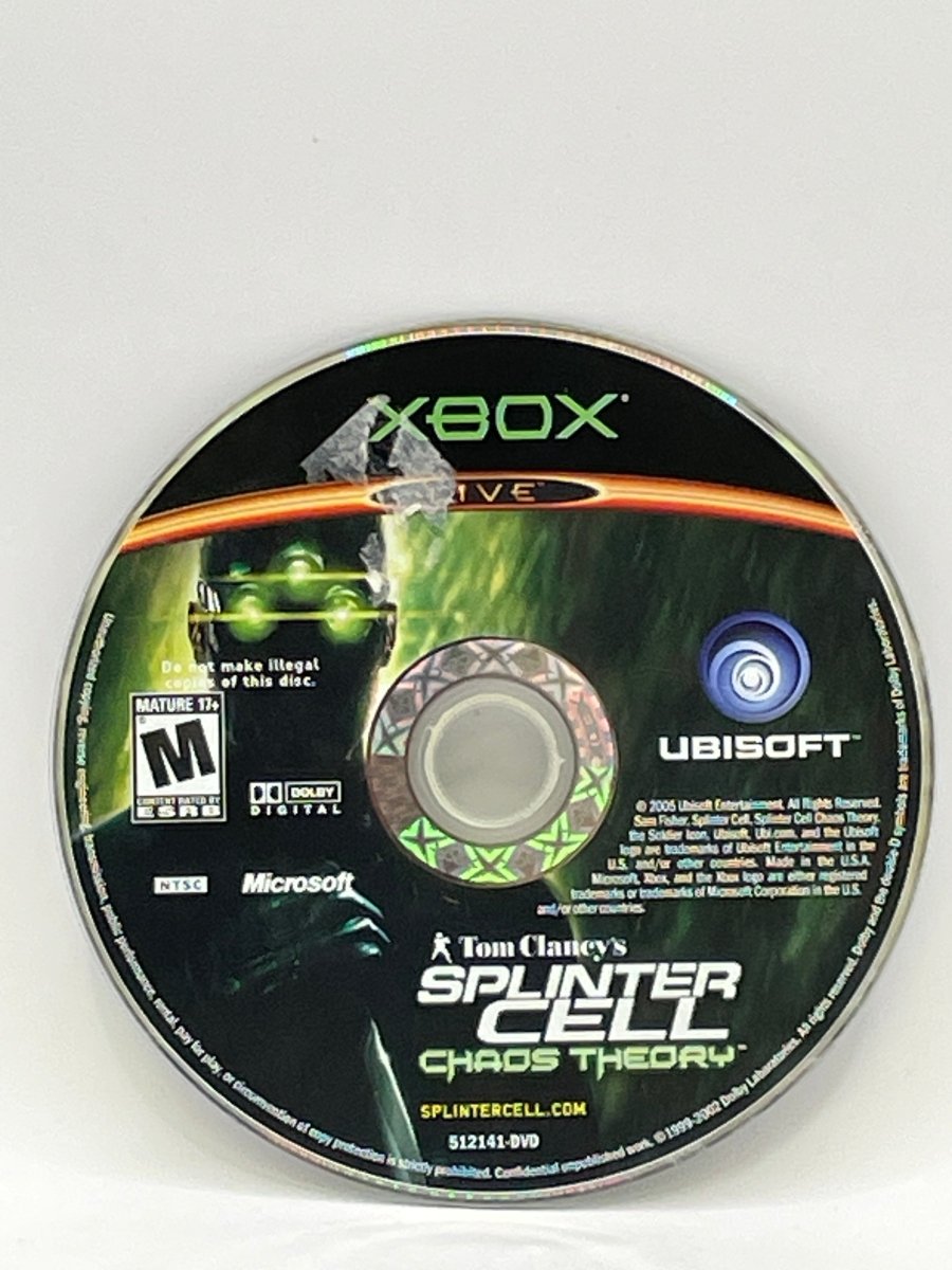 Splinter Cell Chaos Theory CL03 (Loose Disc) Original Xbox