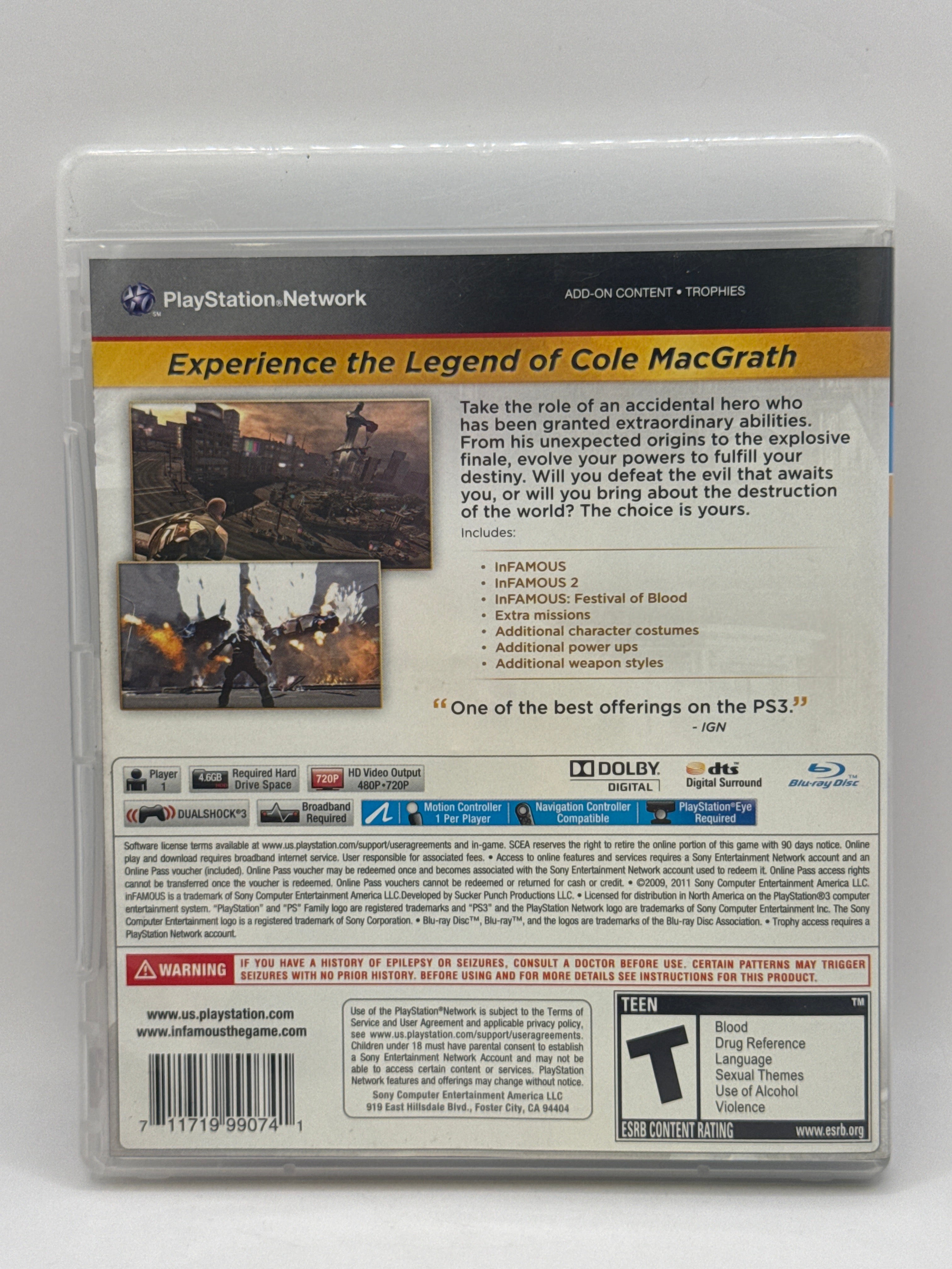 Infamous Collection CL01 (Missing Manual) PlayStation 3