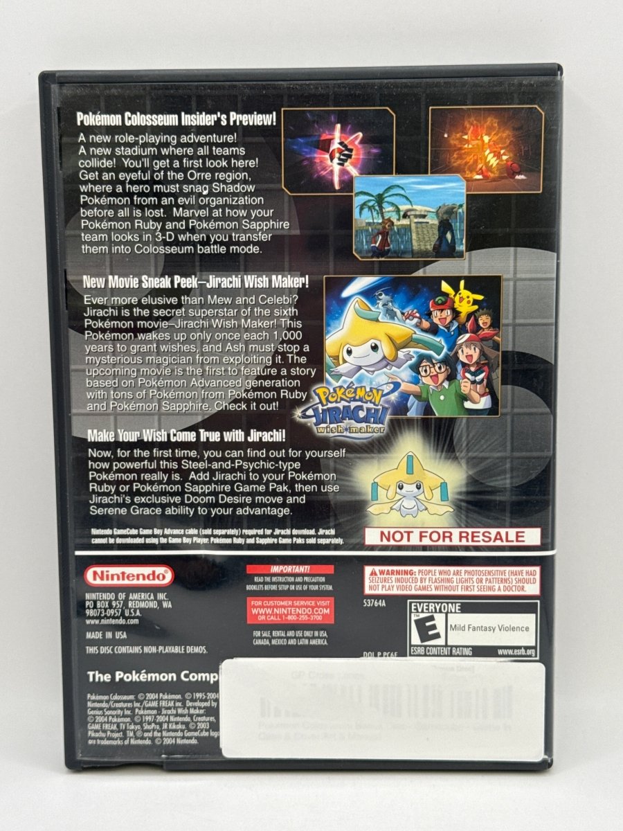 Pokemon Colosseum Bonus Disc CL01 (CIB) Nintendo GameCube