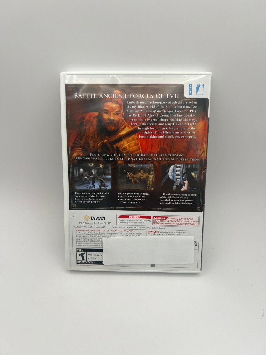 Mummy: Tomb of the Dragon Emperor CL01 (CIB) Nintendo Wii