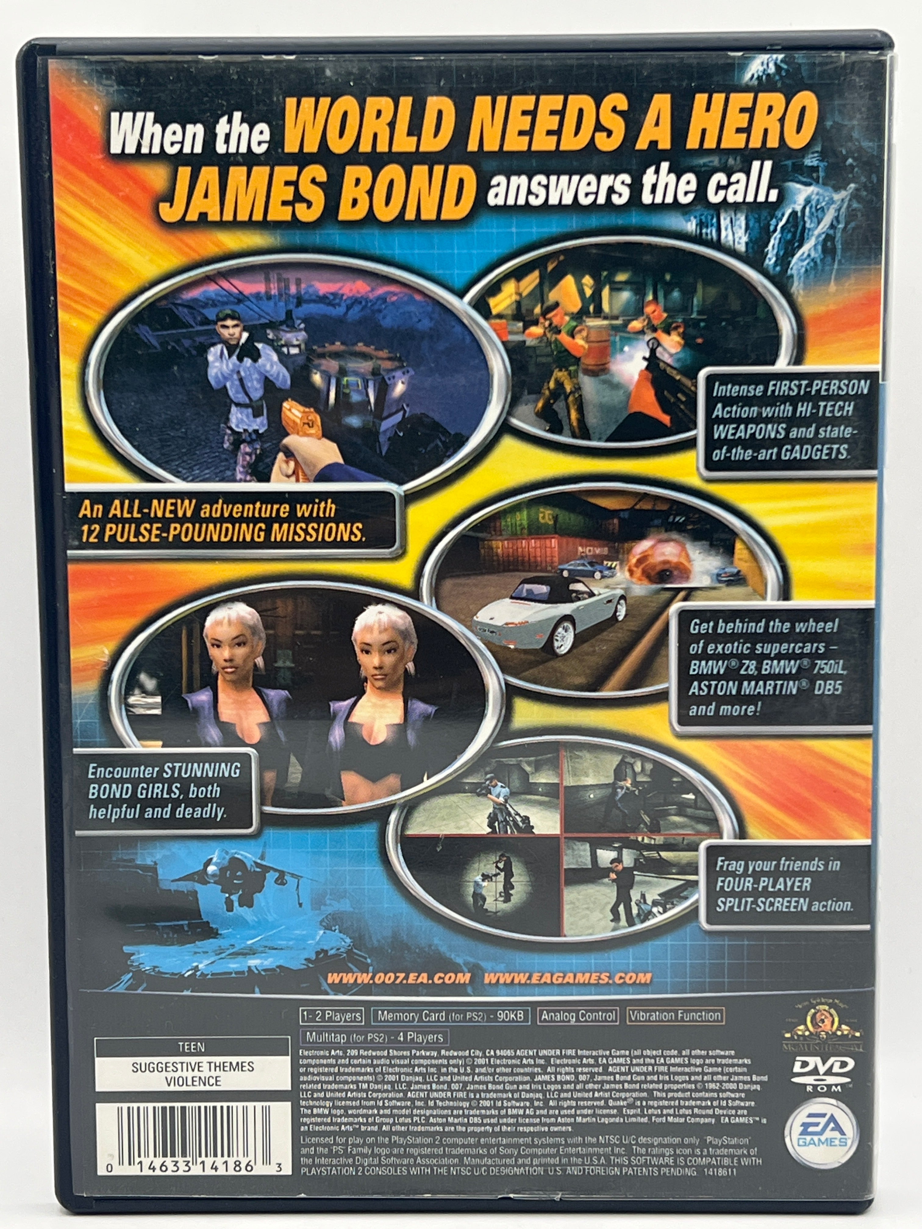 007 Agent Under Fire CL02 (Missing Manual) PlayStation 2