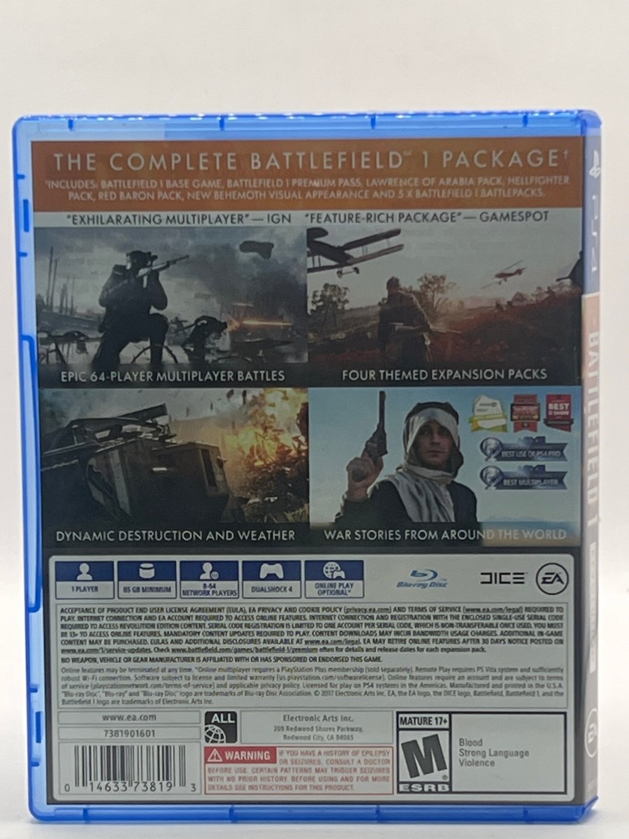 Battlefield 1 Revolution CL01 (CIB) PlayStation 4