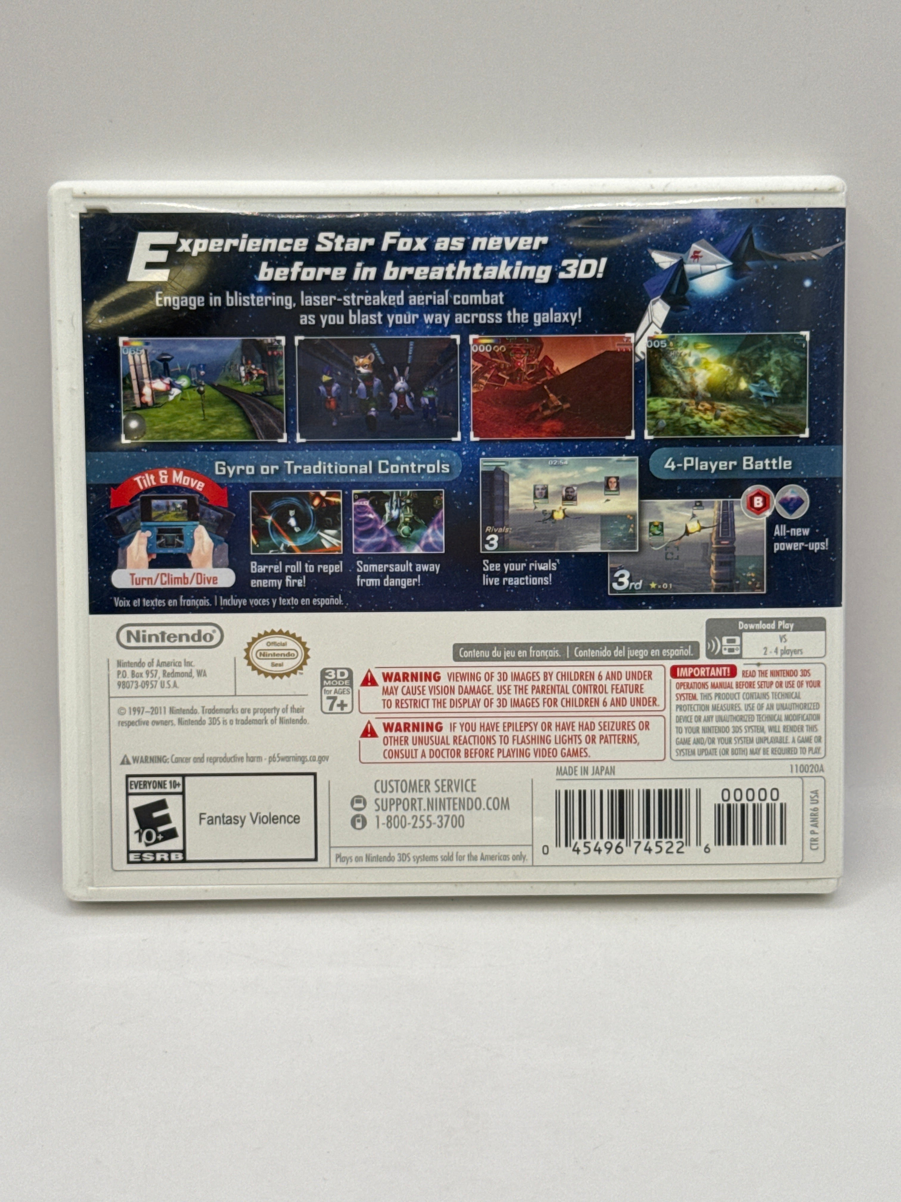 Star Fox 64 3D [Nintendo Selects] CL01 (CIB) Nintendo 3DS