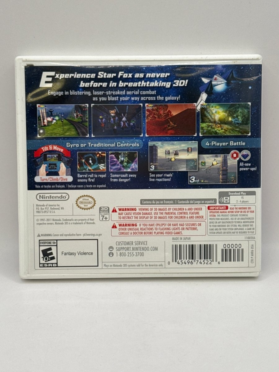 Star Fox 64 3D [Nintendo Selects] CL01 (CIB) Nintendo 3DS