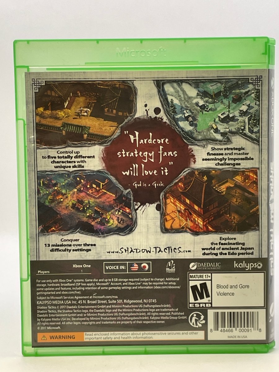 Shadow Tactics Blades of the Shogun CL01 (CIB) Xbox One