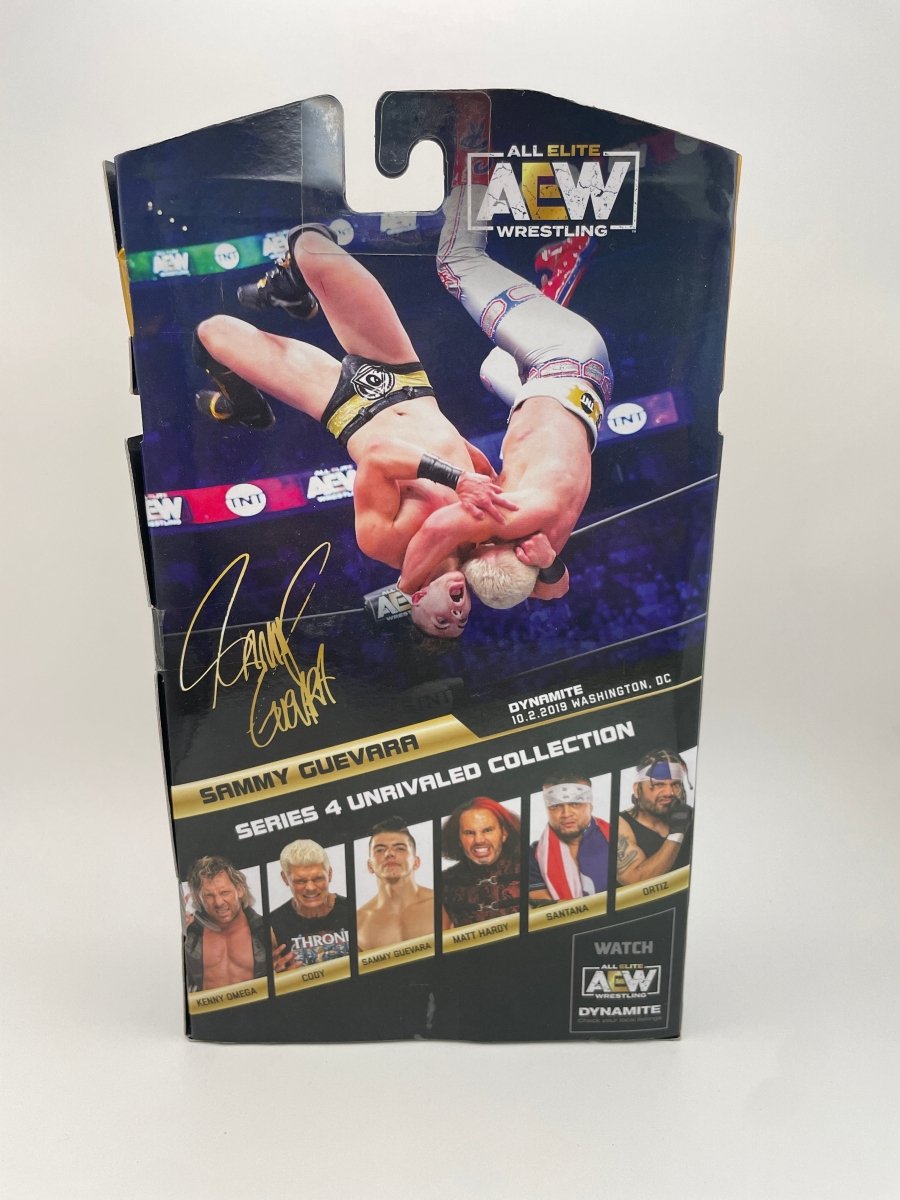 AEW Unrivaled Collection Series 4 Sammy Guevara #30 Signed Action Figure