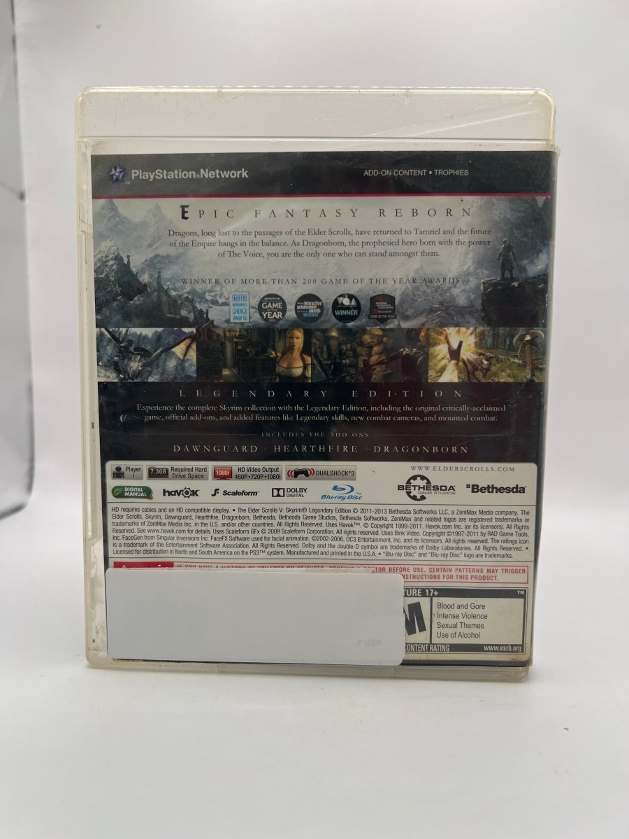 Elder Scrolls V: Skyrim [Legendary Edition] CL03 (CIB) Playstation 3