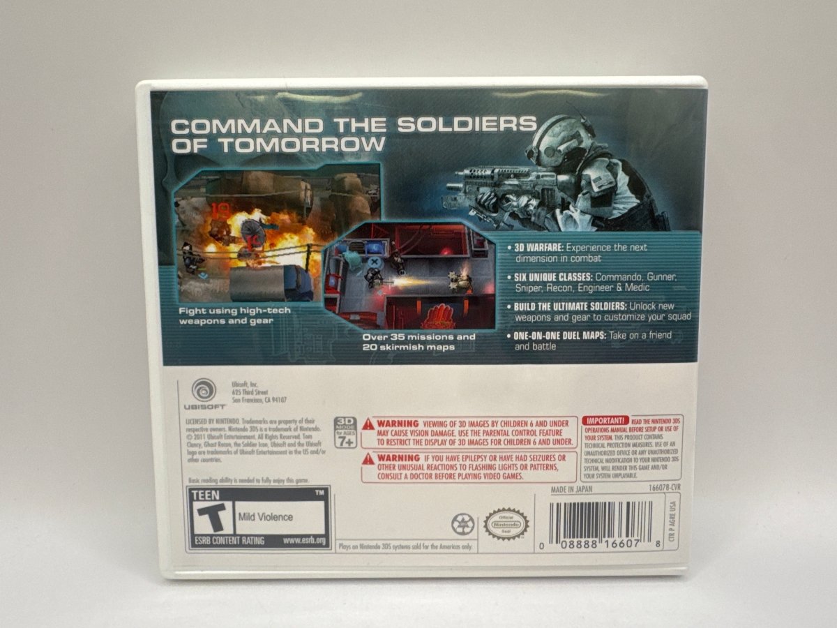 Ghost Recon: Shadow Wars CL01 (CIB) Nintendo 3DS