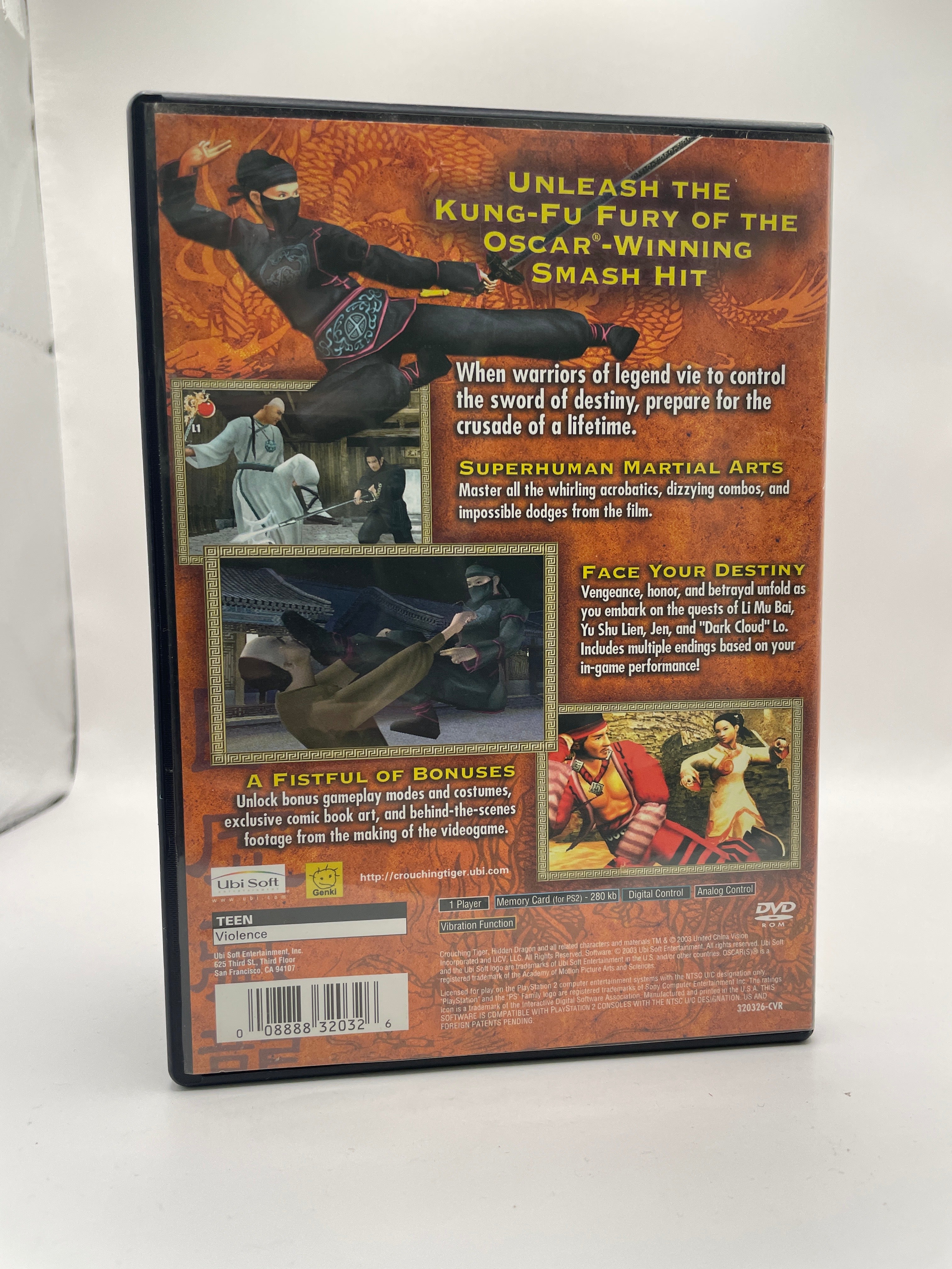 Crouching Tiger Hidden Dragon CL01 (CIB) PlayStation 2