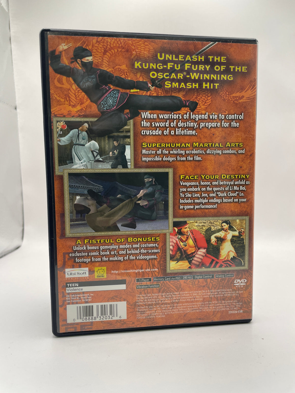 Crouching Tiger Hidden Dragon CL01 (CIB) PlayStation 2