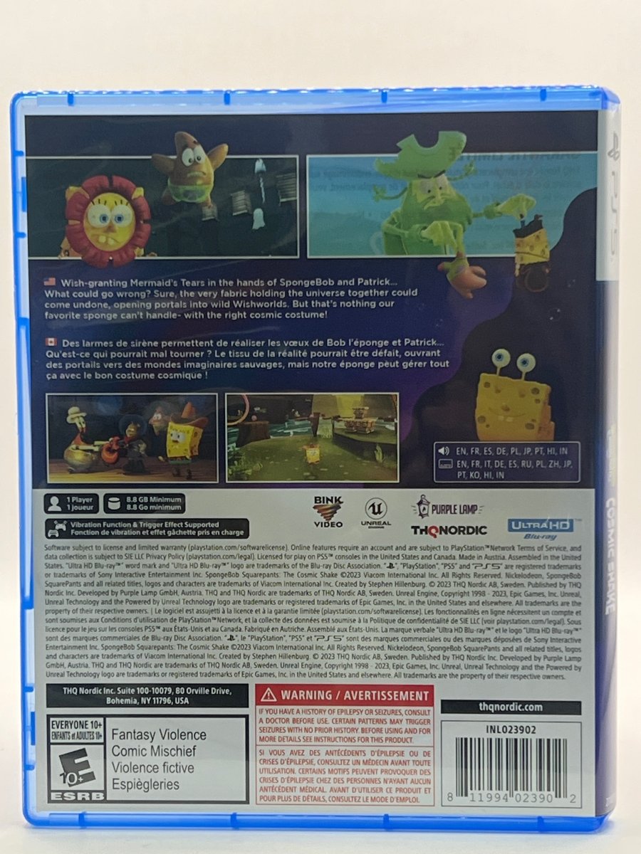 SpongeBob SquarePants: The Cosmic Shake CL01 (CIB) PlayStation 5