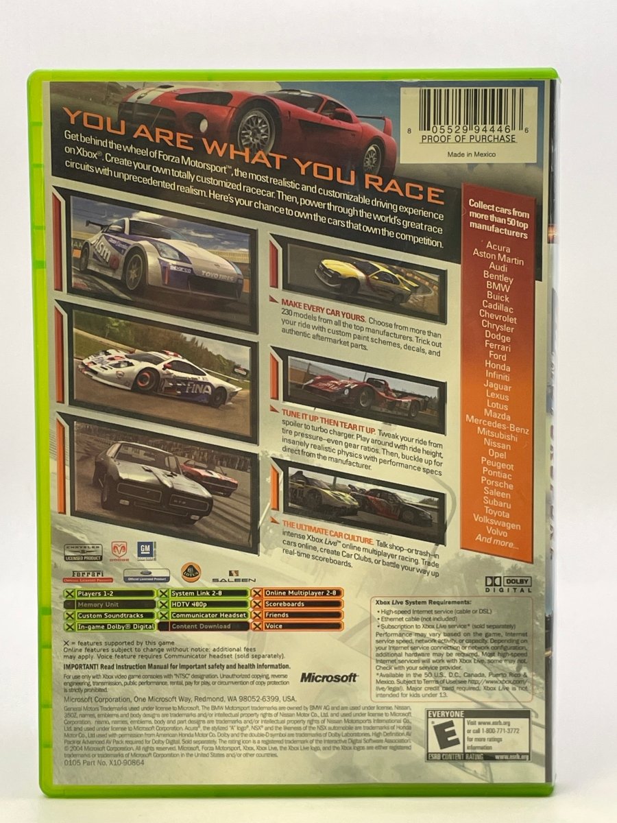 Forza Motorsport CL03 (CIB) Original Xbox