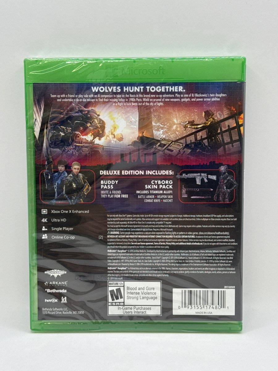 Wolfenstein Youngblood Deluxe Edition CL01 (New) Xbox One