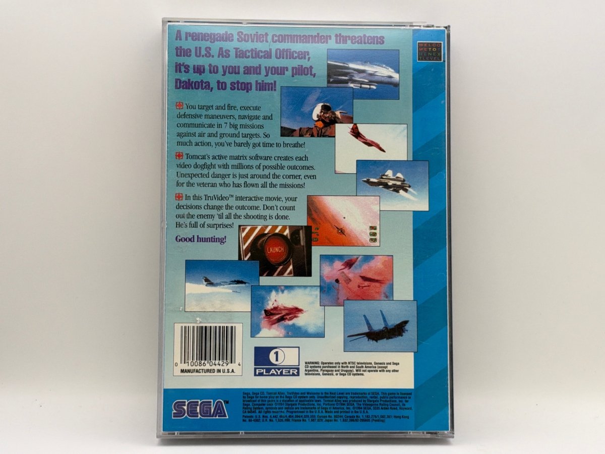Tomcat Alley CL01 (CIB) Sega CD
