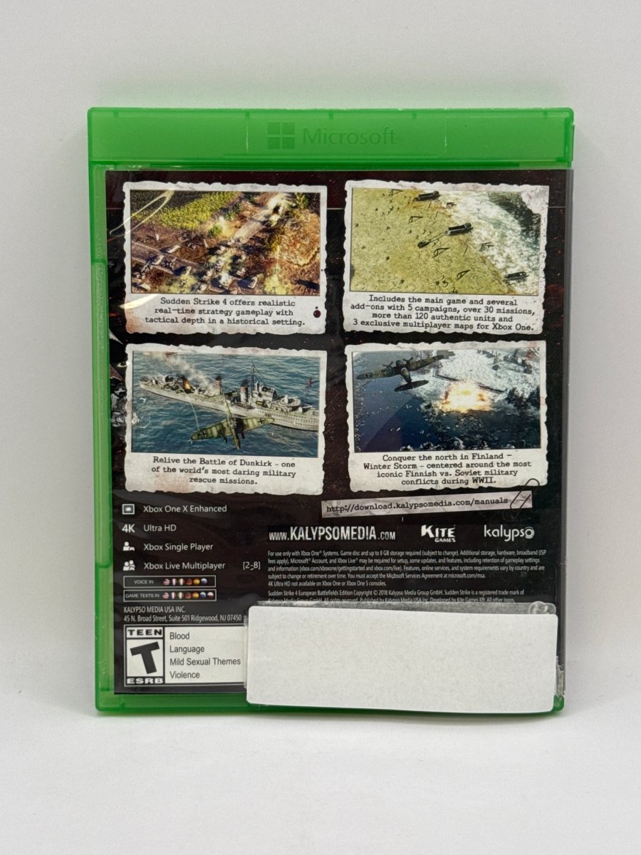 Sudden Strike 4 European Battlefields Edition CL01 (CIB) Xbox One