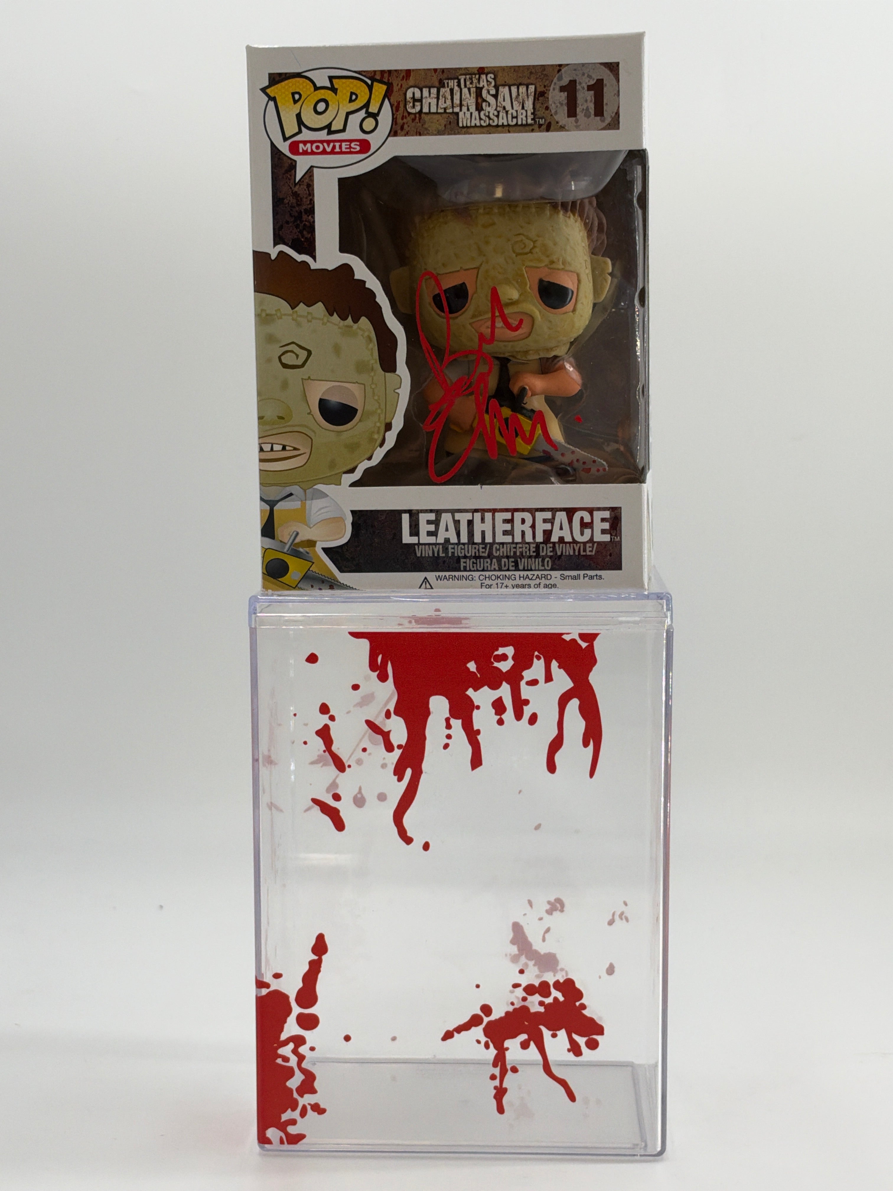 The Texas Chainsaw Massacre: Leatherface (Signed By Bob Elmore) #11 Funko Pop