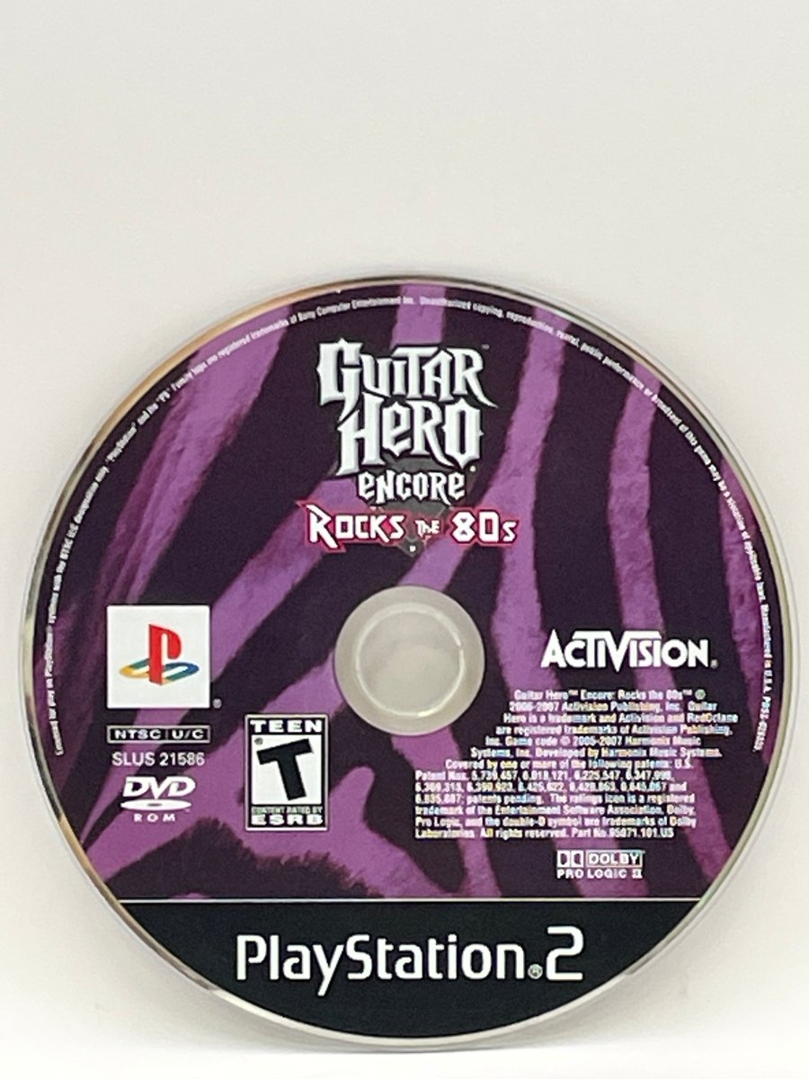 Guitar Hero Encore Rocks the 80's CL02 (Disc Only) PlayStation 2