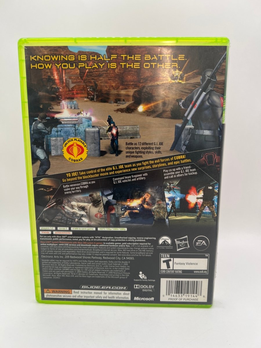 G.I. Joe: The Rise of Cobra CL01 (CIB) Xbox 360