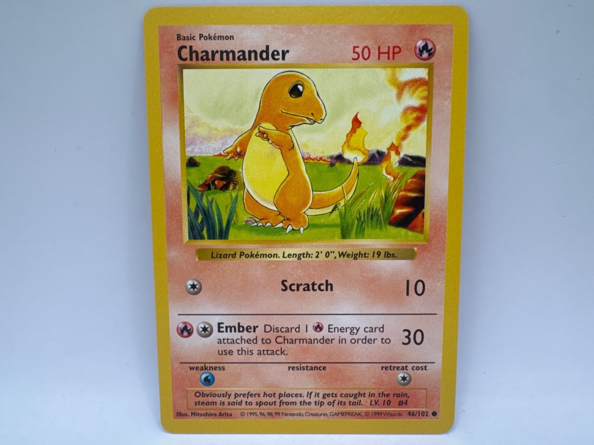 Charmander Shadowless 46/102 (LP) CL02 Pokemon
