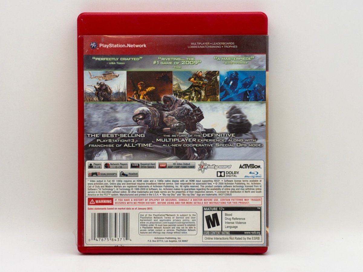 Call of Duty Modern Warfare 2 [Greatest Hits] CL02 (CIB) Playstation 3