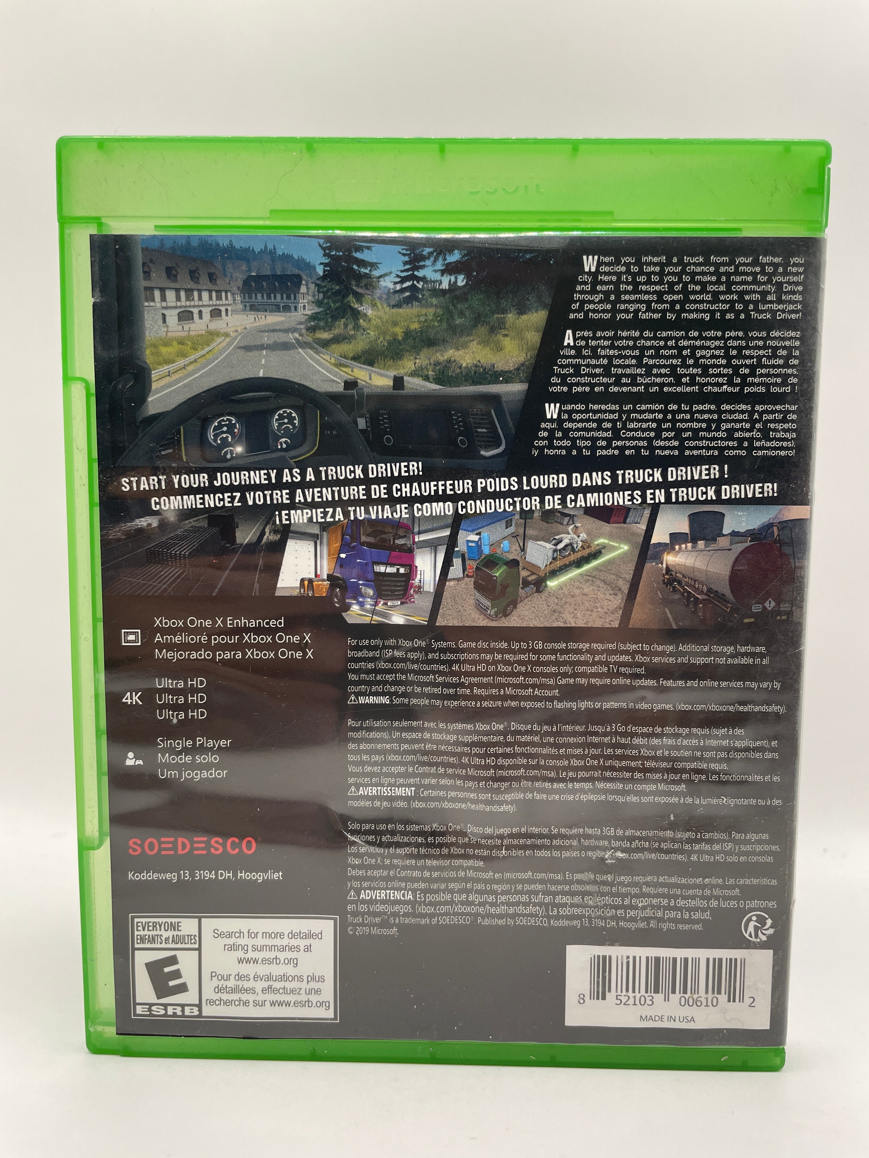 Truck Driver CL01 (CIB) Xbox One