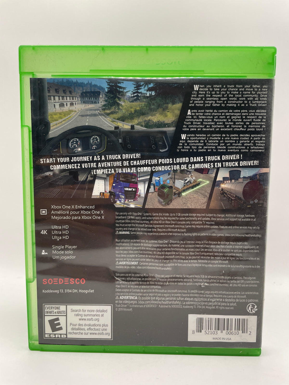 Truck Driver CL01 (CIB) Xbox One