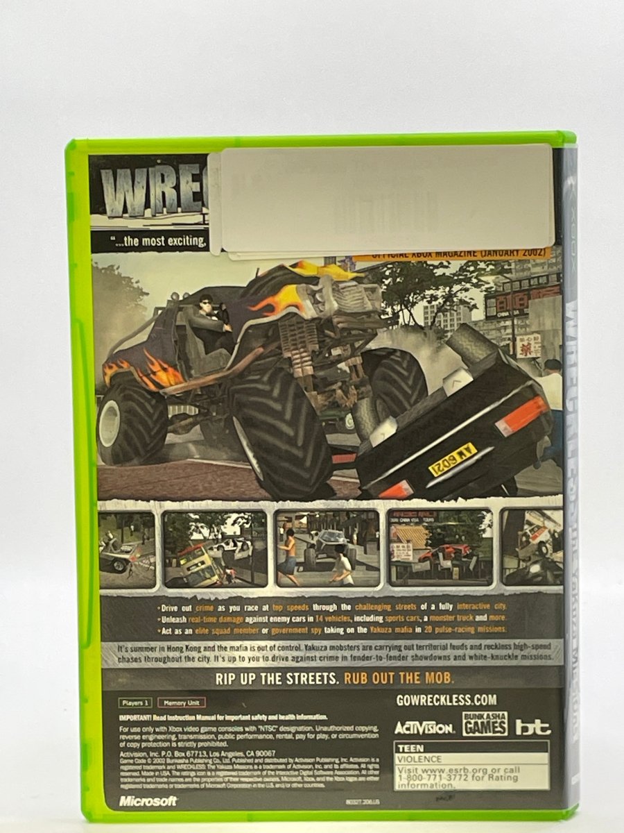 Wreckless Yakuza Missions CL01 (CIB) Original Xbox