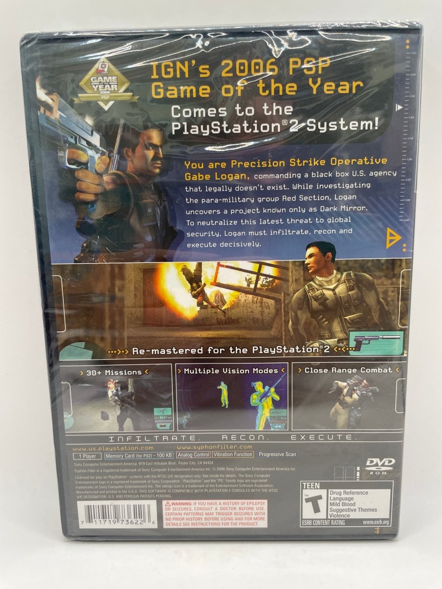 Syphon Filter Dark Mirror CL15 (NEW) PlayStation 2