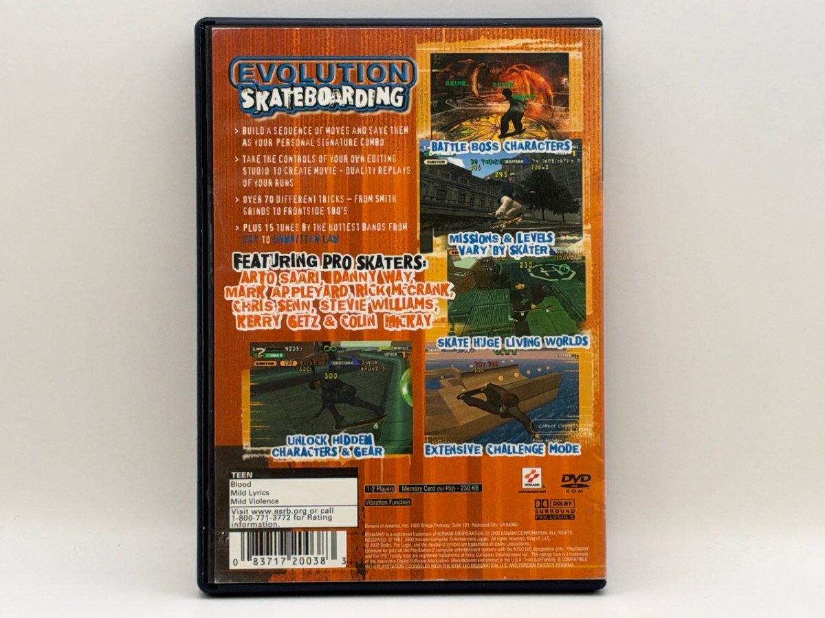 Evolution Skateboarding CL01 (CIB) PlayStation 2