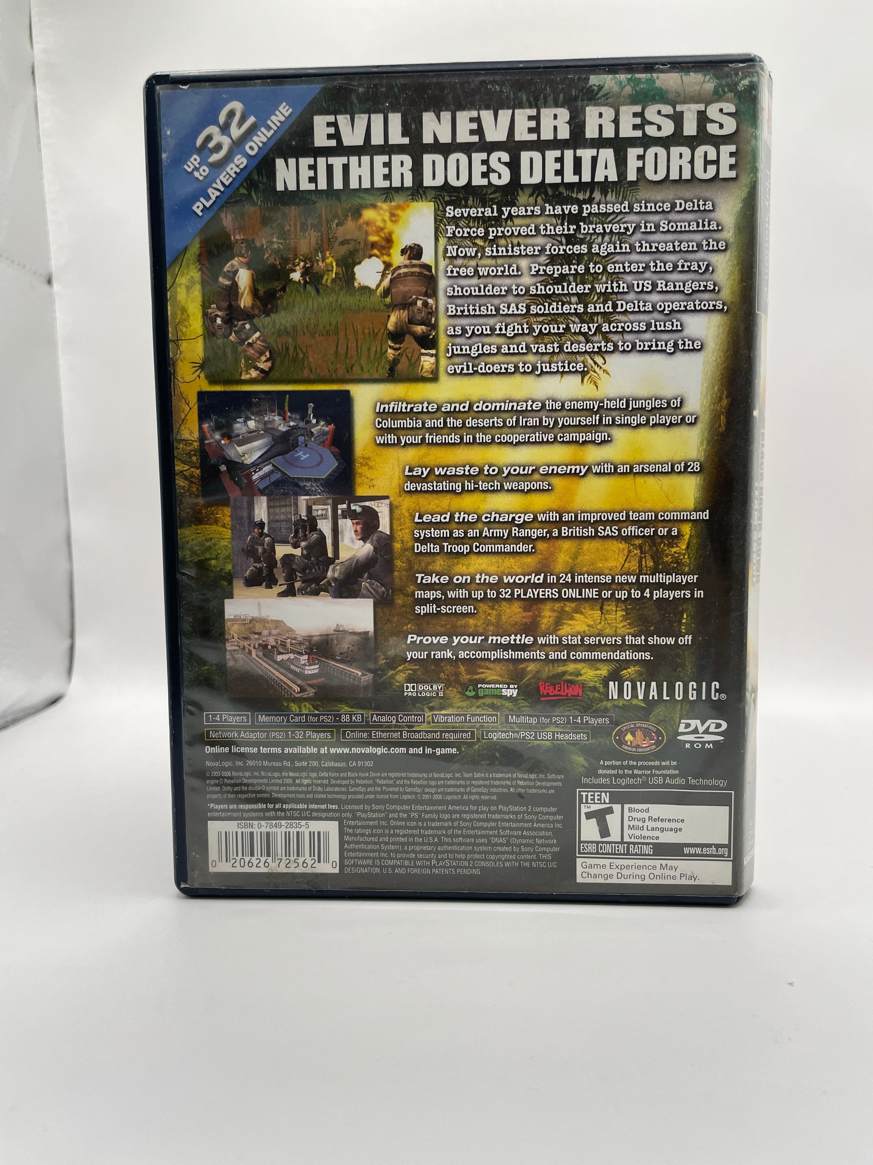 Delta Force Black Hawk Down CL01 (CIB) PlayStation 2