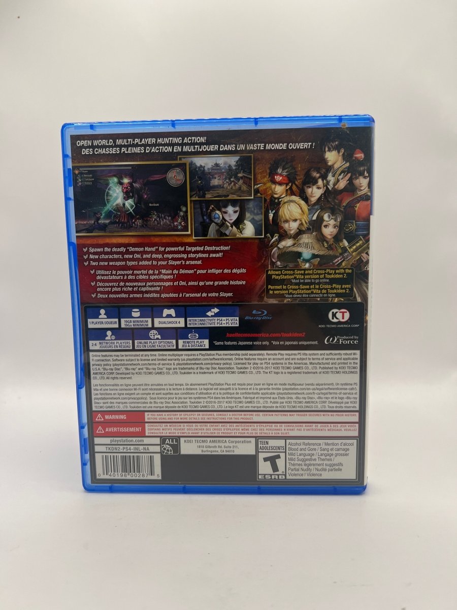 Toukiden 2 CL02 (CIB) PlayStation 4