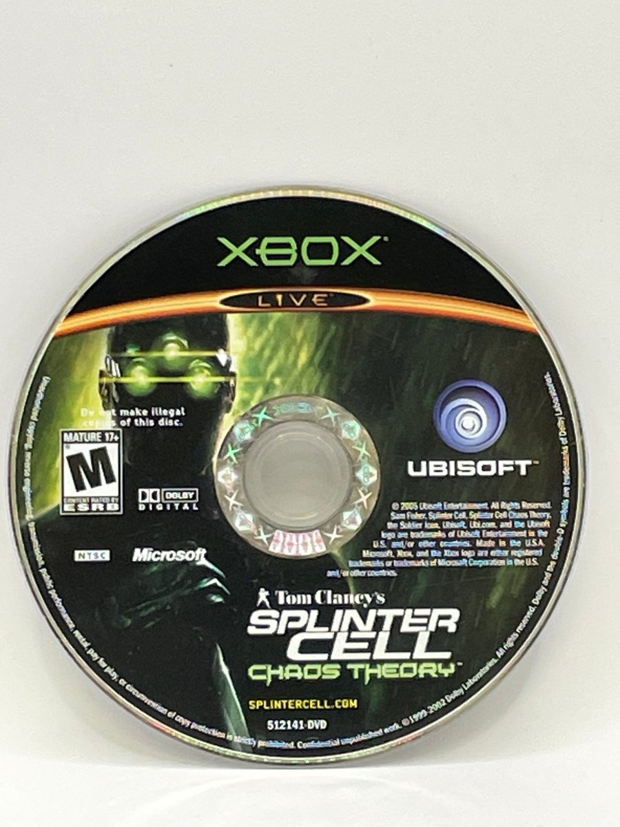 Splinter Cell Chaos Theory CL02 (Loose Disc) Original Xbox