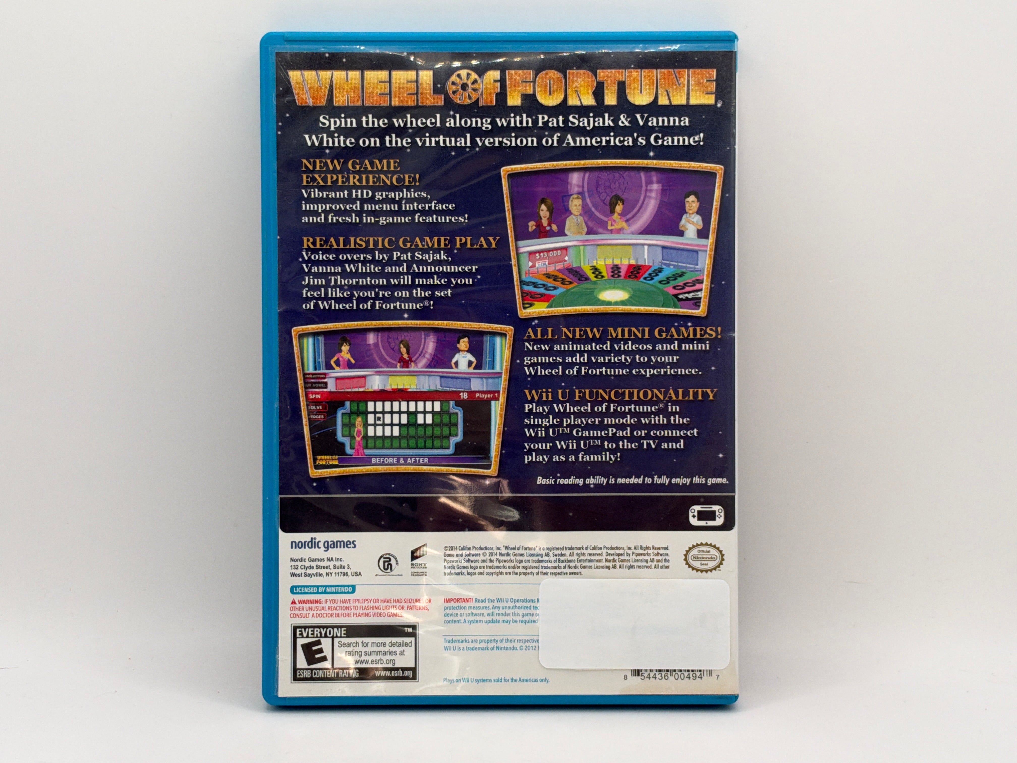 Wheel Of Fortune [Nordic Games] CL01 (CIB) Nintendo Wii U