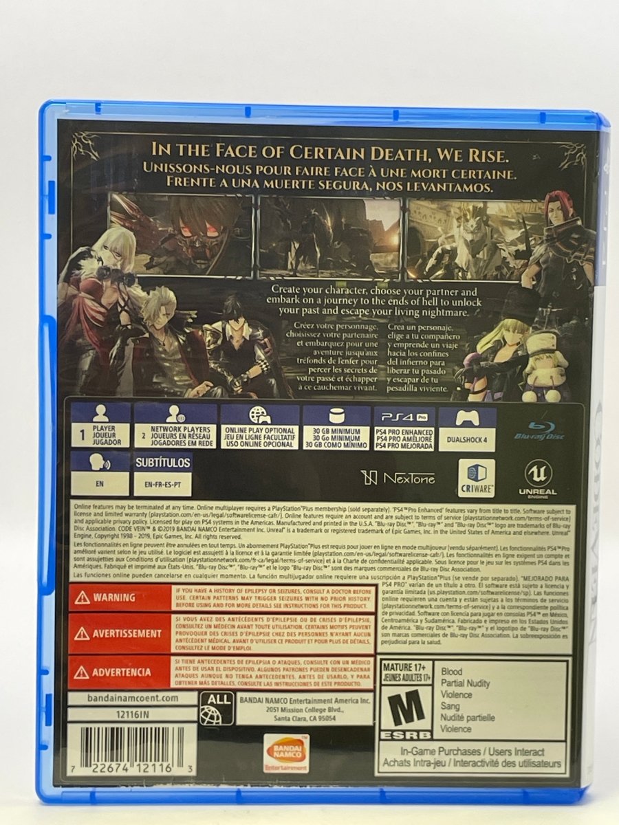 Code Vein CL01 (CIB) PlayStation 4