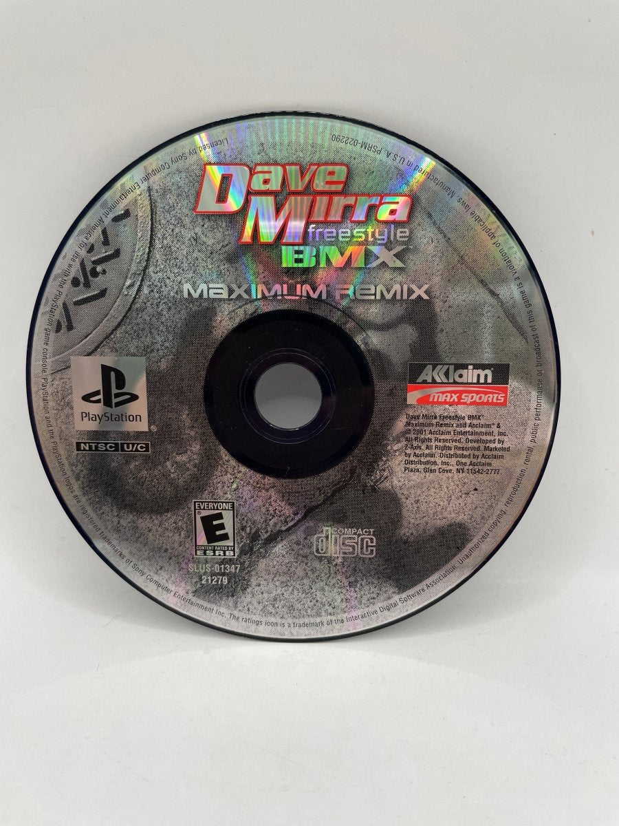 Dave Mirra Freestyle BMX Maximum Remix CL01 (Disc Only) Playstation One