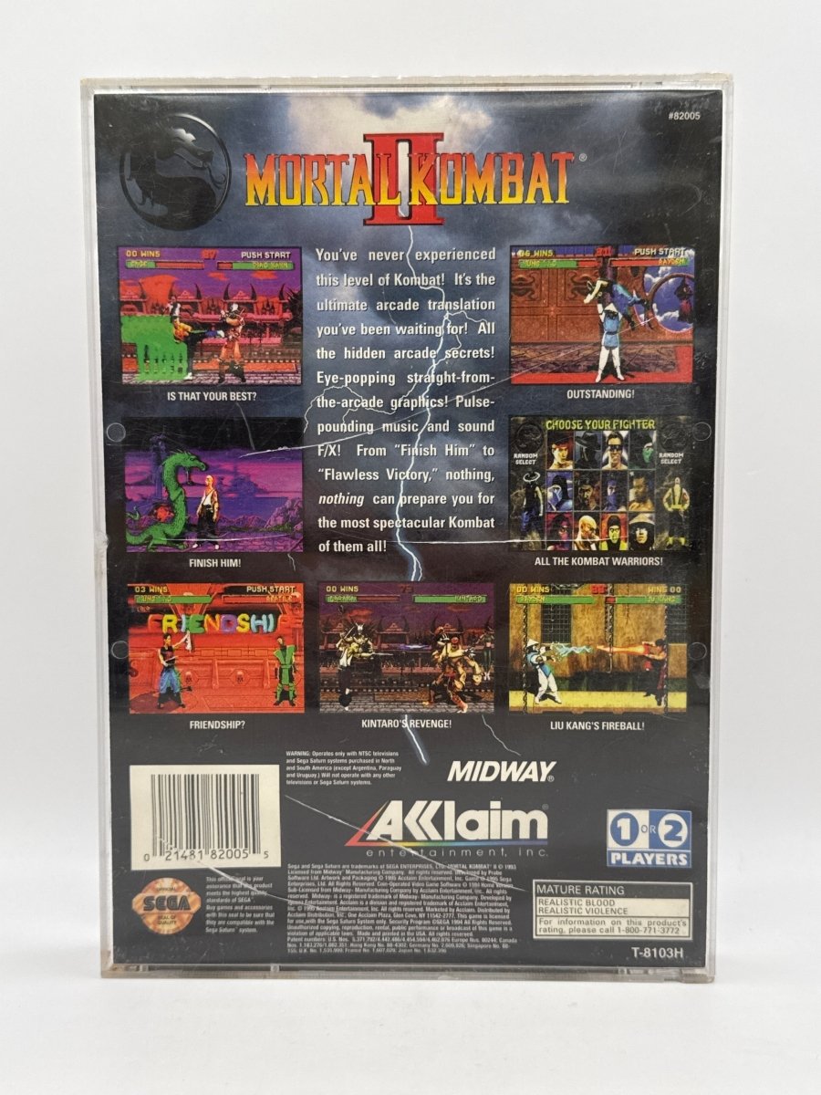 Mortal Kombat II CL01 (CIB) Sega Saturn