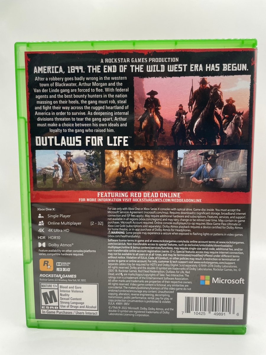 Red Dead Redemption 2 CL01 (CIB) Xbox One