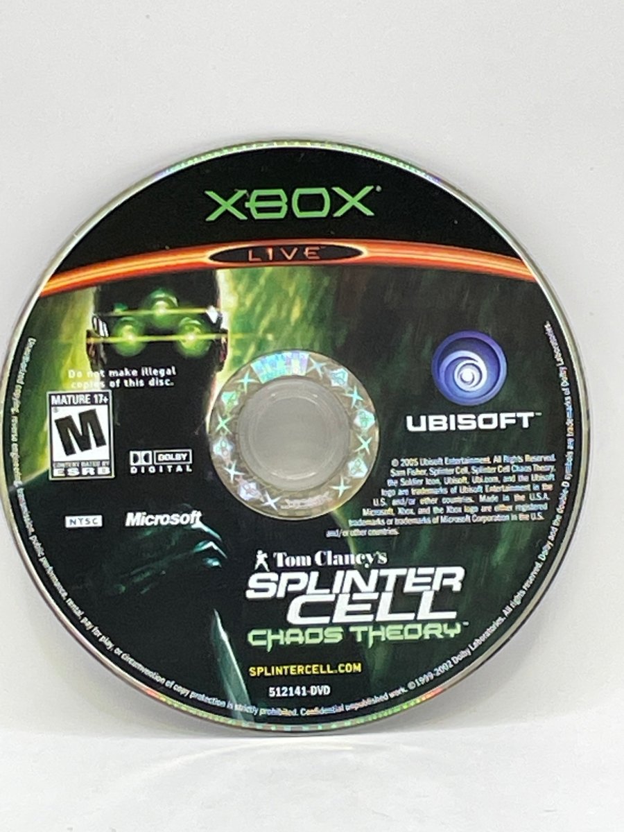 Splinter Cell Chaos Theory CL01 (Loose Disc) Original Xbox