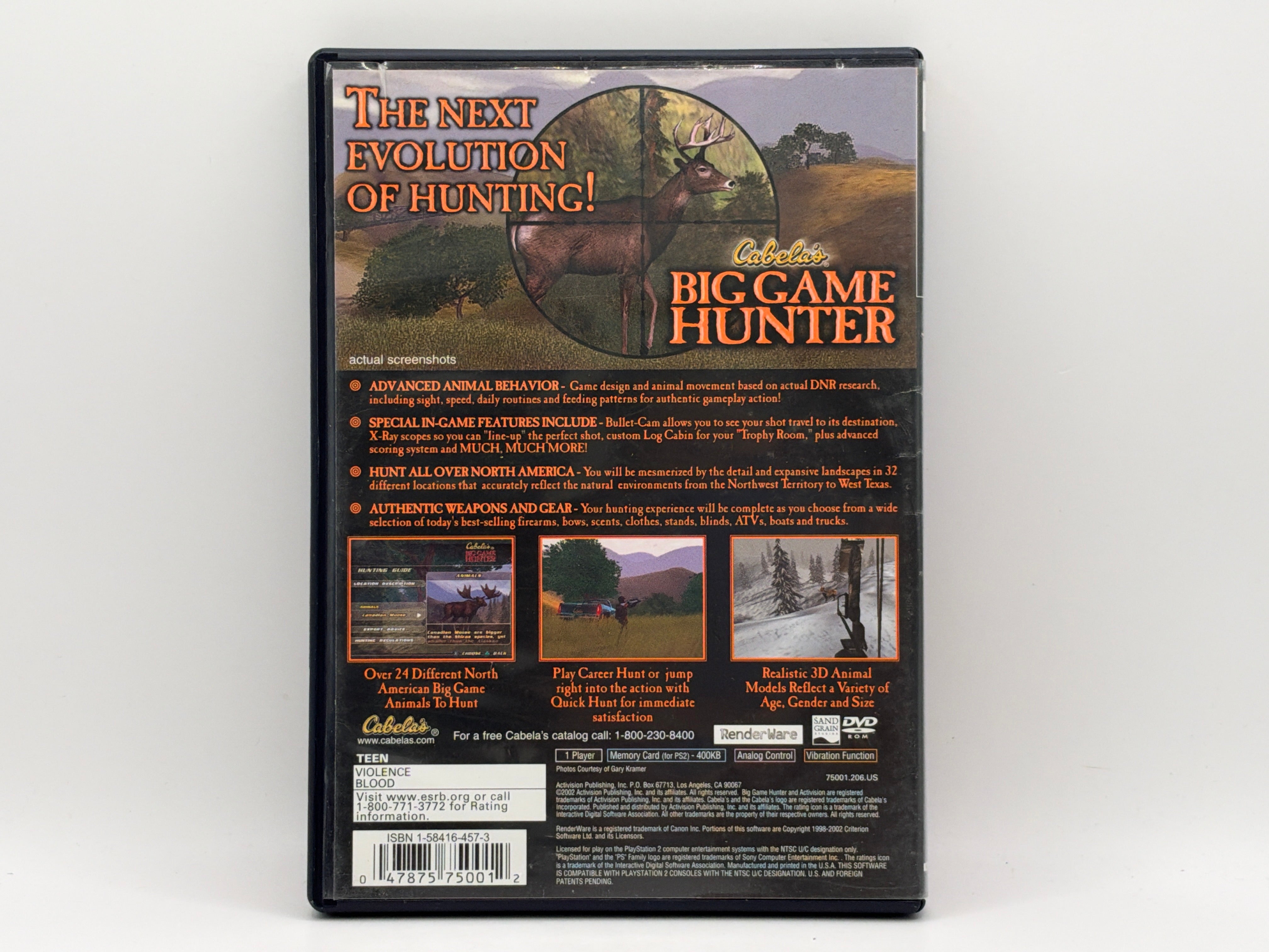 Cabela's Big Game Hunter CL03 (CIB) PlayStation 2