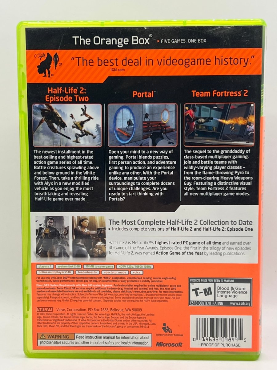 Orange Box CL01 (CIB) Xbox 360