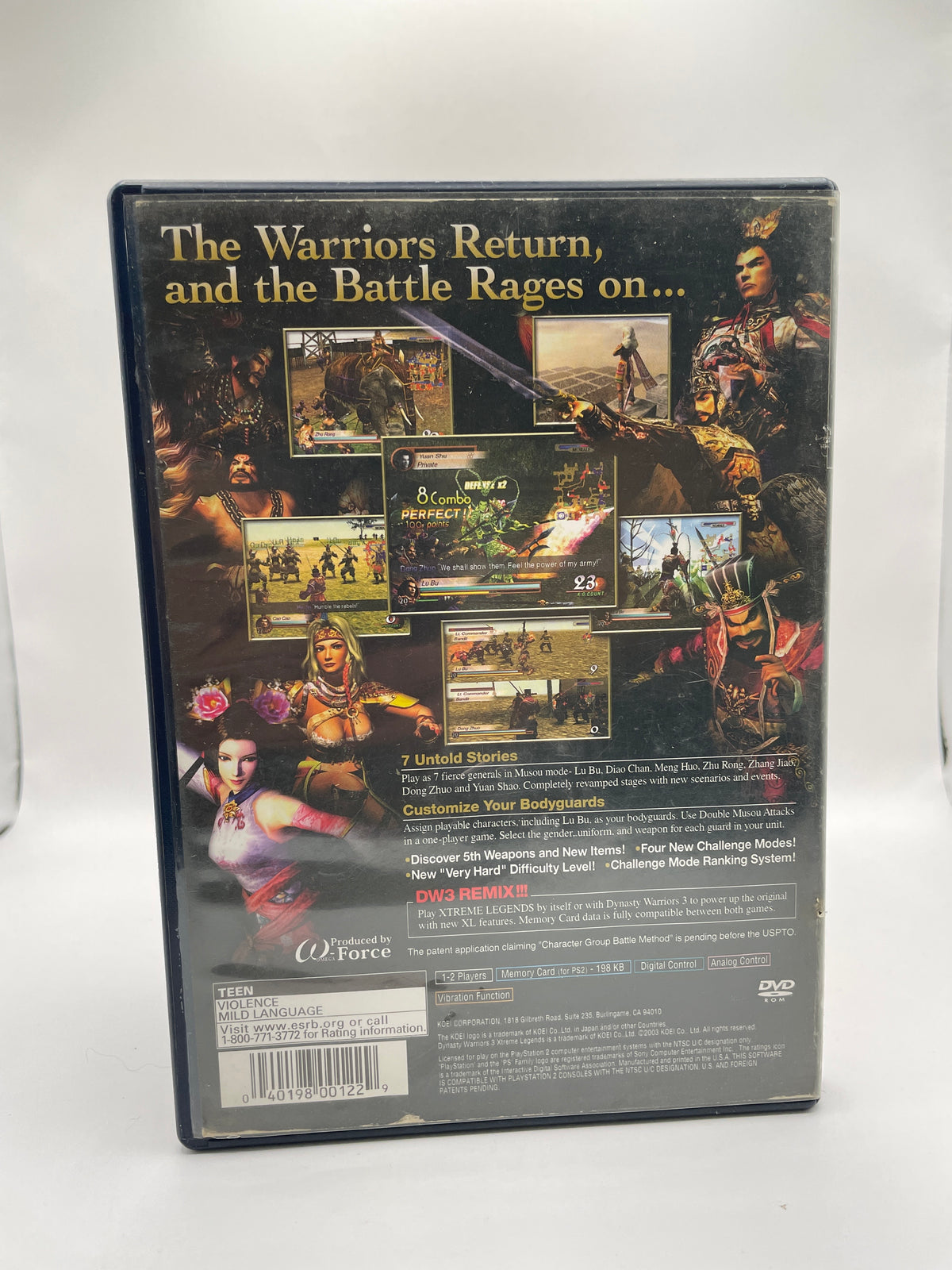 Dynasty Warriors 3 Xtreme Legends CL02 (CIB) PlayStation 2