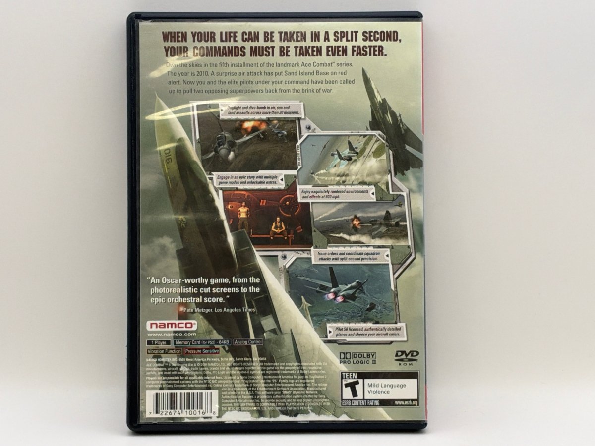 Ace Combat 5 Unsung War [Greatest Hits] CL01 (CIB) PlayStation 2