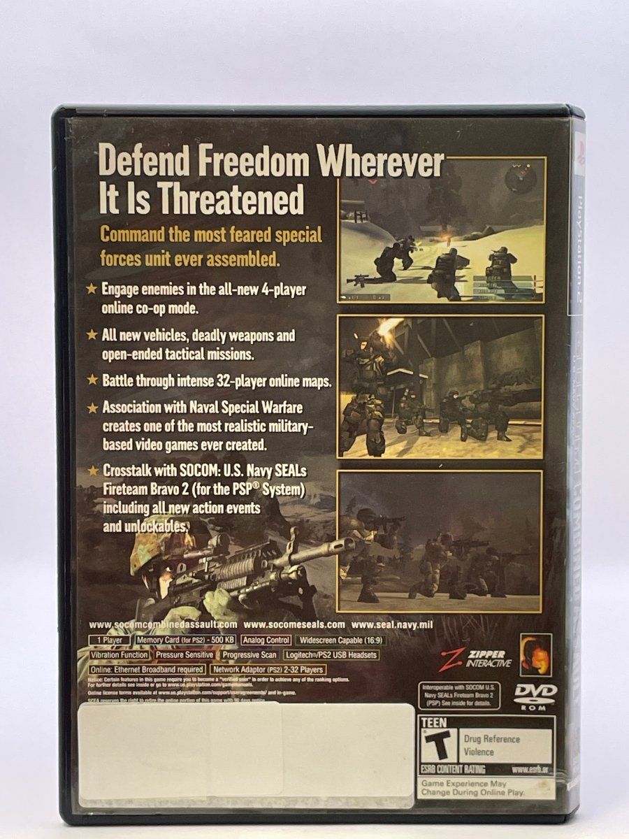 SOCOM US Navy Seals Combined Assault CL02 (CIB) PlayStation 2