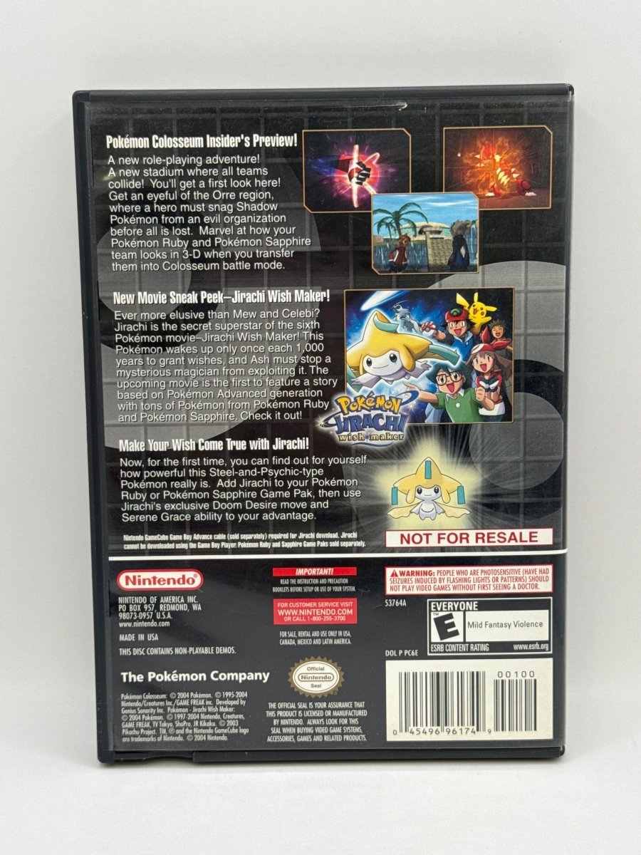 Pokemon Colosseum Bonus Disc CL02 (CIB) Nintendo GameCube